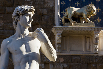 Firenze. Particolare del David di Michelangelo 
