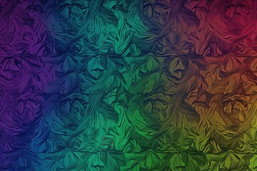  a multicolored background with a pattern of leaves on it.  generative ai