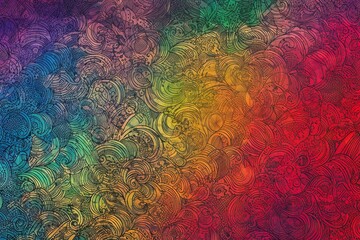  a multicolored background with swirls and waves on it.  generative ai