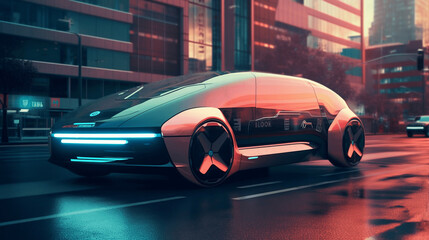 Obraz na płótnie Canvas Il futuro delle auto a guida autonoma