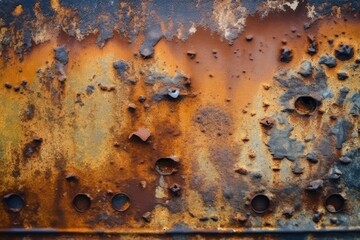 Rust on steel plate iron plate surface and rust