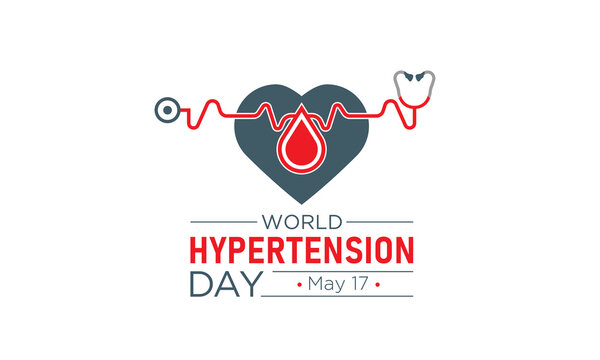 World Hypertension Day Is Observed Every Year On 17th May. Vector Template For Hypertension Day Awareness Banner.