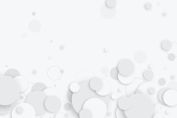Abstract white circle texture shape background