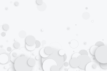 Abstract white circle texture shape background