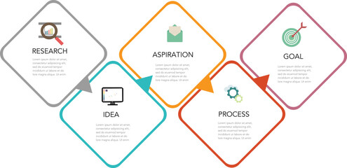 Infographic  color for business concept.