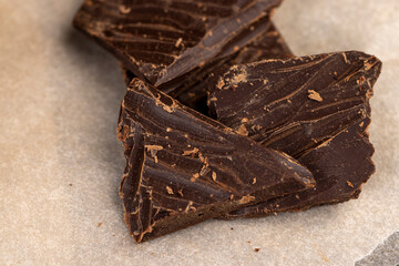 a large amount of finely crumbled milk chocolate