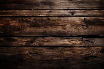 Naklejka premium dark, rough wooden boards in the background. Generative AI