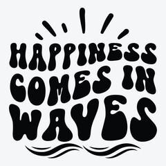 Happiness comes in waves SVG