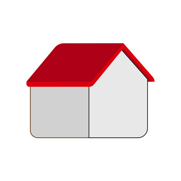 House Red Roof Graphic Free Vector Real Estate Icon Graphic