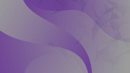 Purple wave abstract digital and print background with Lines and technology shapes technology background and has white space to write. Digital web banner and social media background.