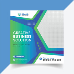 Digital marketing agency and corporate social media post template