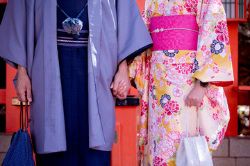 Naklejka premium 着物