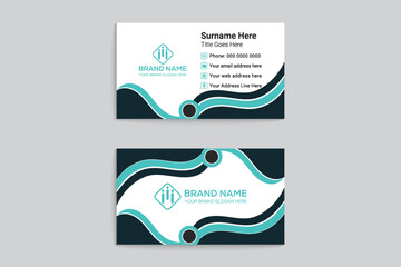 Gradient hospital business card design