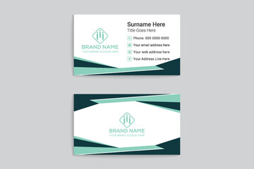 Coronavirus medical business card template design