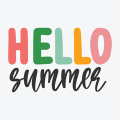Hello summer SVG