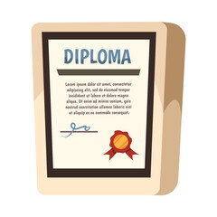 Cartoon Diploma Illustration