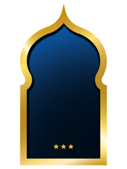 Obraz premium Arabic labels set banners vintage banner wedding badge labels shape luxury frames luxury shape png on transparent background illustration 