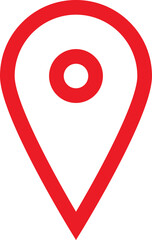 Location Pins Sign. Pointer Navigation Symbol. Flag Mark, Place Location Pictogram. Thumbtack Sign. GPS Tag. Marker Point on Map. Vector Illustration.