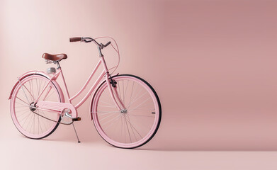 Obraz na płótnie Canvas World Bicycle Day with green bicycle, Generative ai
