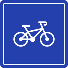 Fototapeta premium Bike icon. Isolated Vector Illustration.