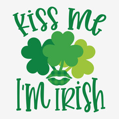 Kiss me im irish SVG