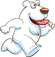 White bear png graphic clipart design