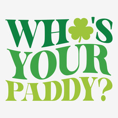Whos your paddy SVG
