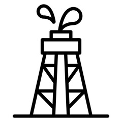 Oil rig icon