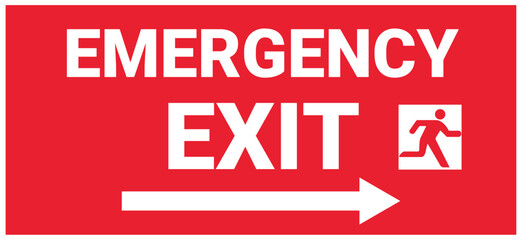 Exit sign or emergency sign