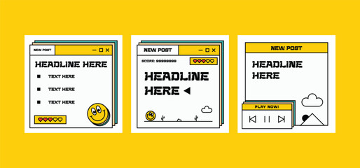 Retro Arcade Games Templates