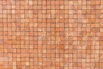 stone brown brick wall texture and background, close up