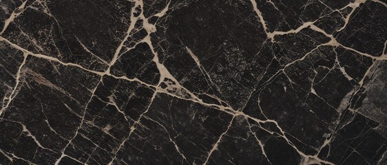 Fototapeta na wymiar Black marble stone texture background material Generative AI.