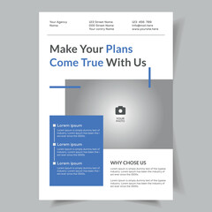 Corporate business flyer template vector a4 size.