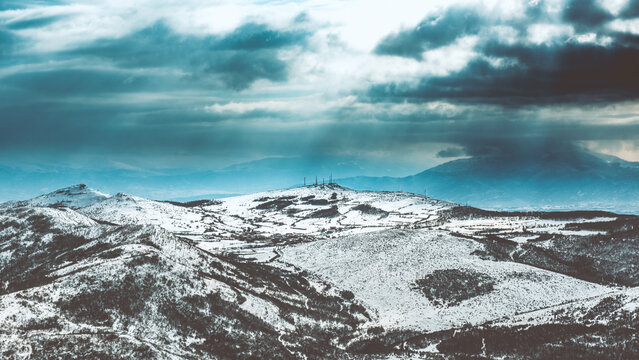 Kosovo Winter Landscape