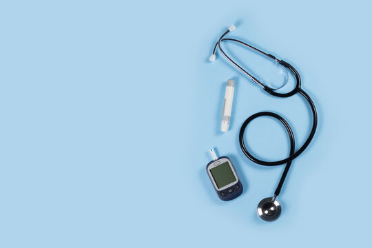 Background of diabetic disease concept with copy space. World diabetes day banner. - Powered by Adobe