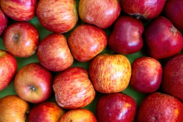 Overhead shot of a bunch of apples