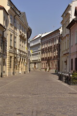 Fototapeta na wymiar Kraków, ulice, centrum miasta, zwiedzanie, Małopolska, Polska, 