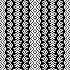 Vector monochrome pattern, Abstract texture for fabric print, card, table cloth, furniture, banner, cover, invitation, decoration, wrapping.seamless repeating pattern.Black and white color.