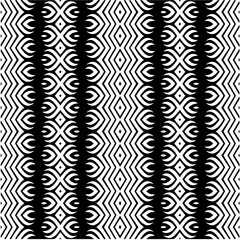 Vector monochrome pattern, Abstract texture for fabric print, card, table cloth, furniture, banner, cover, invitation, decoration, wrapping.seamless repeating pattern.Black and white color.