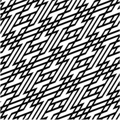 Vector monochrome pattern, Abstract texture for fabric print, card, table cloth, furniture, banner, cover, invitation, decoration, wrapping.seamless repeating pattern.Black and white color.