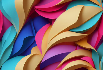 Seamless Quilled Paper Art
