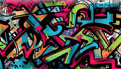street graffiti background - obrazy, fototapety, plakaty