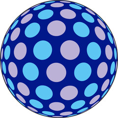 Abstract Color Ball Design vector circle designs