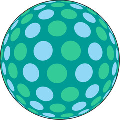 Abstract Color Ball Design vector circle designs