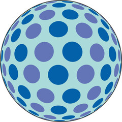 Abstract Color Ball Design vector circle designs