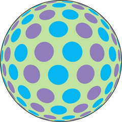 Abstract Color Ball Design vector circle designs