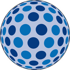 Abstract Color Ball Design vector circle designs