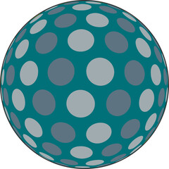 Abstract Color Ball Design vector circle designs