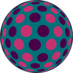 Abstract Color Ball Design vector circle designs