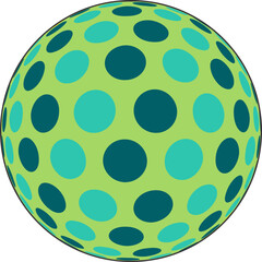 Abstract Color Ball Design vector circle designs